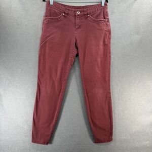 KUHL Brooke‎ Skinny Pants Womens Size 6 Red Canvas Outdoor Hiking Utility READ